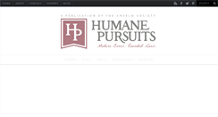Desktop Screenshot of humanepursuits.com